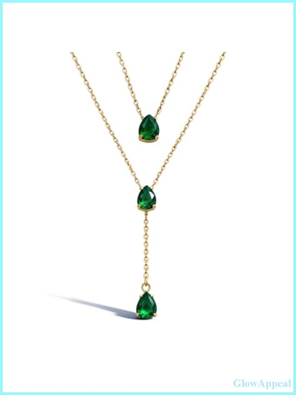 Long Layered Pendant Necklace Titanium Steel Statement Lariat Jewelry Gift